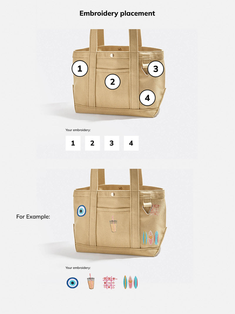 BaubleBar Beige -
Get Gifting Early: 20% Off Custom Totes