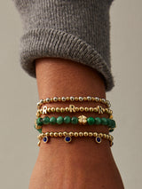 BaubleBar Birthstone Pisa Bracelet - Sapphire -
Gold beaded bracelet for stacking