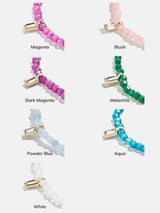 BaubleBar Crystal Beaded Bracelet - Magenta -
Stretch bracelet for stacking