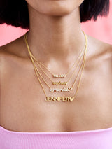 BaubleBar Disney Mickey Mouse 18K Gold Plated Sterling Silver Custom Nameplate Necklace - Gold/Pavé -
Cyber Monday Ends Tonight: Enjoy 20% Off