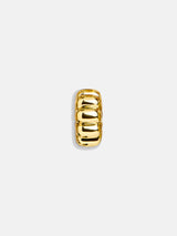 BaubleBar Gold Bead Charm - Scalloped Bead -
Create your own bead charm necklace
