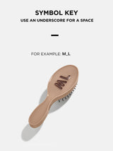 BaubleBar Mini Block Font Mini Custom Hair Brush - Tortoise/White -
20% Off Custom: Early Black Friday Access
