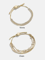 BaubleBar Click & Go Custom Bracelet - Gold/Pavé - 
    EXTRA 20% Off Sale. Prices as marked.