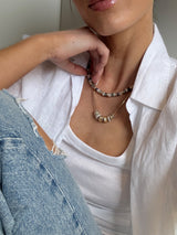 BaubleBar Danica Celestial Charm Necklace - Gold/Pavé - 
    Crystal necklace on a tennis chain