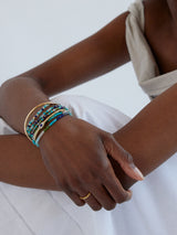 BaubleBar Indya Semi-Precious Layered Bracelet Set - Blue Multi -
Set of five beaded stretch bracelets