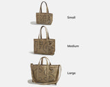BaubleBar Jet Black -
Personalized canvas tote bag with custom embroidered initials