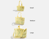 BaubleBar Olive Green -
Personalized canvas tote bag with custom embroidered initials