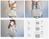 BaubleBar Custom Alpha Tote - Mushroom Taupe -
Personalized canvas tote bag with custom embroidered initials