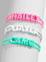BaubleBar Say It All Custom Slider Bracelet - Hot Pink - 
    Customizable bracelet
  
