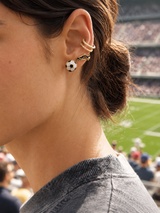 BaubleBar Just For Kicks Earring Set - Soccer -
Set of two soccer earrings