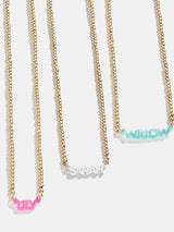 BaubleBar Pisa Kids' Custom Nameplate Necklace - Pisa Chain - 
    Get Gifting Early: 20% Off Custom