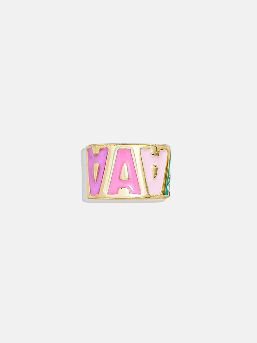 Initial 360 Spinner Charm - A