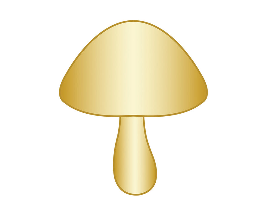 Mini Mushroom Icon - Gold
