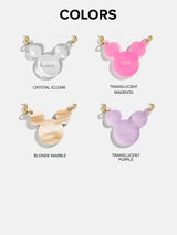 BaubleBar Disney Mickey Mouse Acrylic Custom Necklace - Translucent Magenta - 
    Disney acrylic nameplate necklace