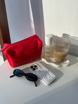 BaubleBar Take It Away Storage Pouch - Red -
Neoprene storage pouch