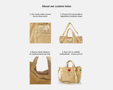BaubleBar Beige -
Hand select 6 icons to personalize your tote