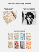 BaubleBar 3D Check Custom Blanket - White/Brown -
Limited Time: Enjoy 20% Off