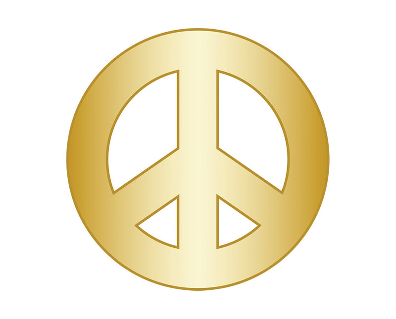 Mini Peace Icon - Gold