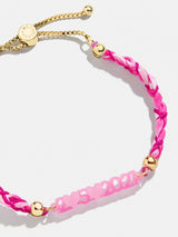 BaubleBar Acrylic Kids' Custom Nameplate Bracelet - Translucent Pink -
Kids' customizable nameplate bracelet