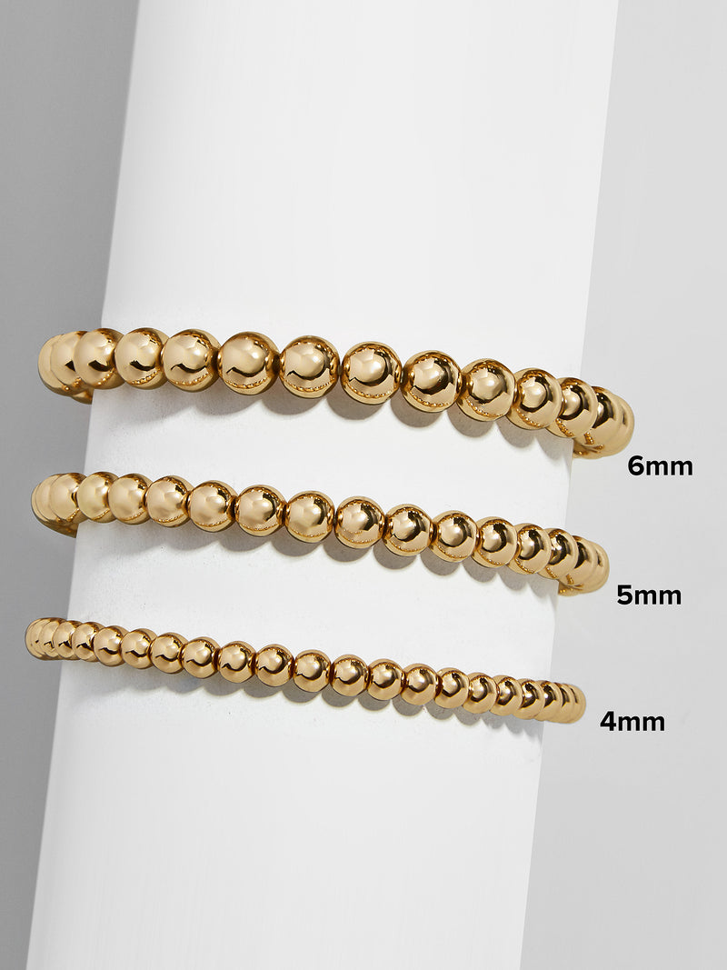BaubleBar Pisa Bracelet - Gold Plated - 
    Gold beaded stretch bracelet
  

