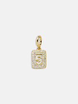 BaubleBar Block Pavé Number Cluster Charm - 5 -
Made with Love: 15% Off Custom