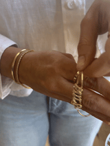 BaubleBar Retro Slider Custom Bracelet - Etched Gold - 
    25% Off Custom Gifts: The Annual Custom Event