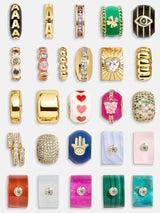 BaubleBar Gold Bead Charm - Scalloped Bead -
Create your own bead charm necklace