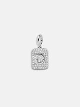 BaubleBar Silver Block Pave Cluster Charm - D -
Create your own charm necklace