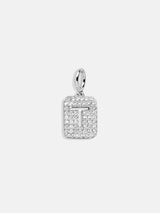 BaubleBar Silver Block Pave Cluster Charm - T -
Create your own charm necklace