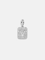 BaubleBar Silver Block Pave Cluster Charm - V -
Create your own charm necklace