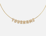 BaubleBar Bubble Letter Custom Necklace - Small Bubble Letter - Gold/Pavé - Customizer Thumbnail - 
    Get Gifting Early: 20% Off Custom
