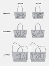 BaubleBar Striped Custom Alpha Tote - Cabana -
Customizable day bag