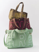 BaubleBar -
Personalized canvas tote bag with custom embroidered initials