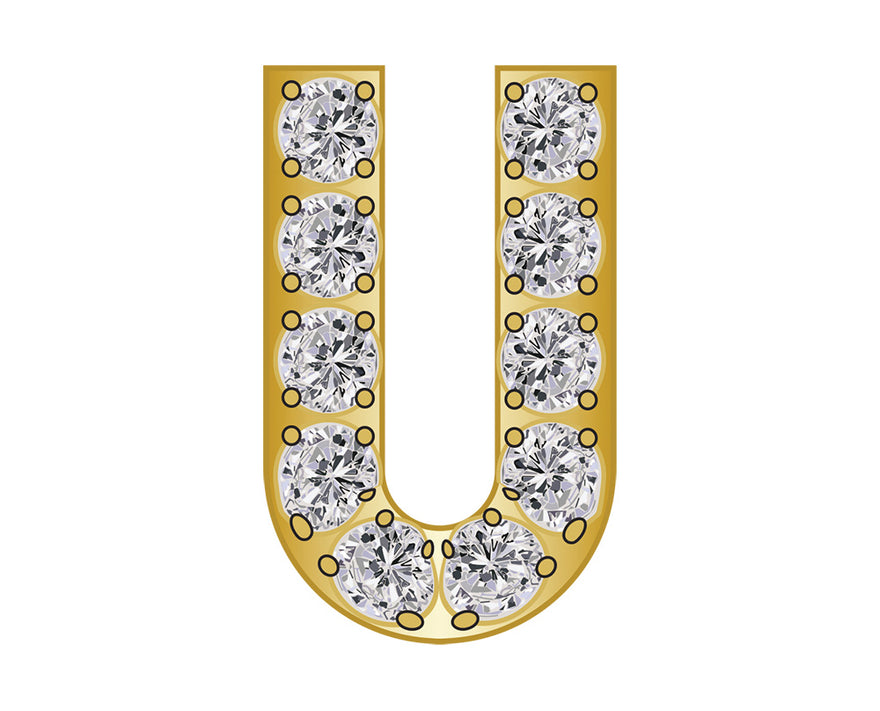 Mini U - Clear/Gold