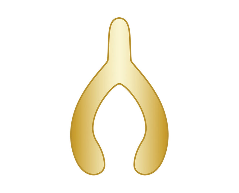 Mini Wishbone Icon - Gold