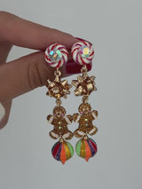 BaubleBar Season’s Treatings Christmas Statement Earrings - Gingerbread Man - 
    Christmas drop earrings