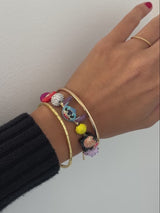 BaubleBar Disney Lilo & Stitch Friends Forever Charm Bracelet - Disney Stitch Charm Bracelet - 
    Multicolored pull-tie bracelet