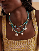 BaubleBar Rowan Semi-Precious Layered Necklace - Gold/Blue -
3-in-1 turquoise necklaces