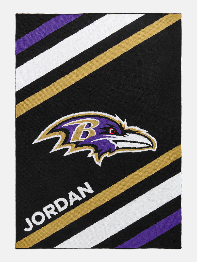 BaubleBar Baltimore Ravens NFL Custom Blanket - Baltimore Ravens - 
    Custom, machine washable blanket
  
