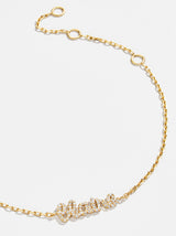 BaubleBar 18K Gold Pavé Custom Nameplate Bracelet - Gold - 
    Enjoy 20% off - This Week Only
  
