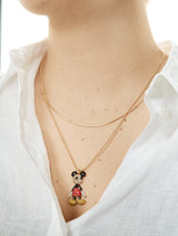 BaubleBar Mickey Mouse Disney 3D Necklace - Black/Red - 
    Disney pendant necklace
  
