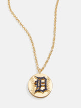 BaubleBar MLB Gold Baseball Charm Necklace - Detroit Tigers - 
    MLB pendant necklace
  
