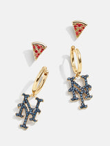 BaubleBar MLB Earring Set - New York Mets - 
    MLB huggie earrings & studs
  
