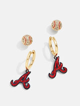 BaubleBar MLB Earring Set - Atlanta Braves - 
    MLB huggie earrings & studs
  
