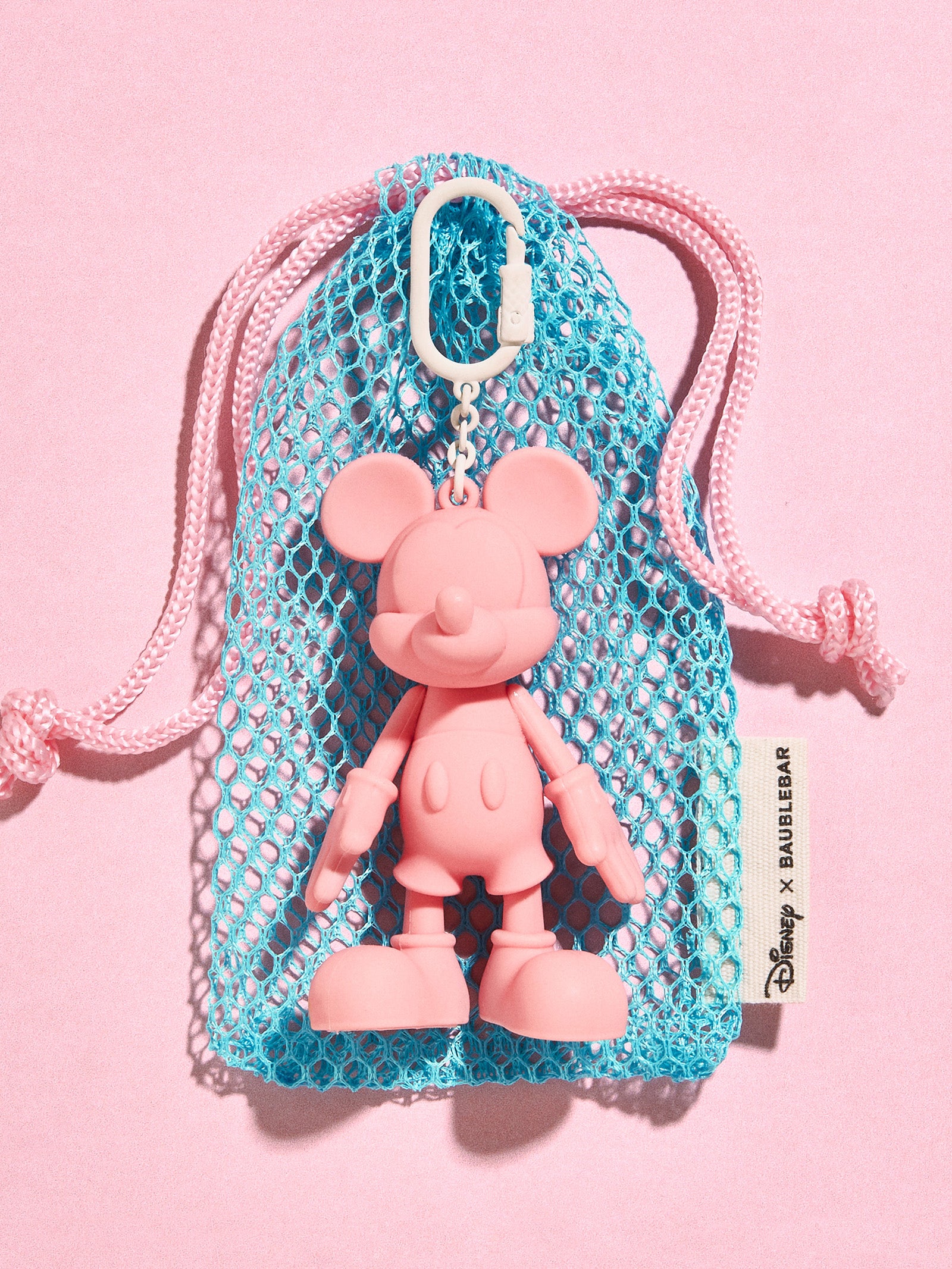 Baublebar Sport Edition Mickey Mouse Disney Bag Charm - Pink