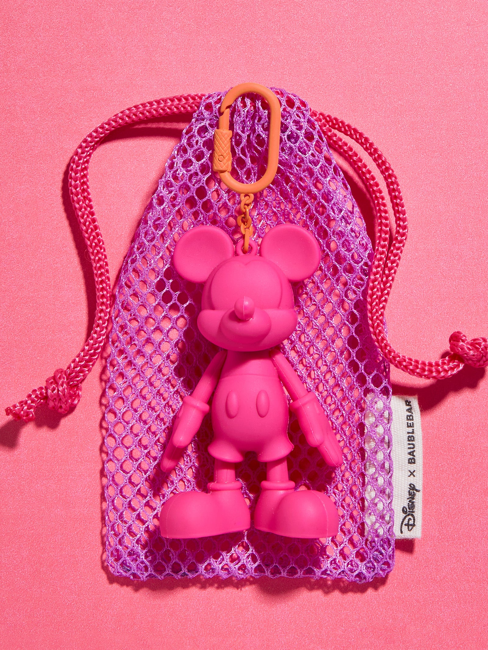 Sport Edition Mickey Mouse Disney Bag Charm - Hot Pink