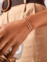 BaubleBar Val Cuff Bracelet - Gold/Pavé -
Gold cuff bracelet