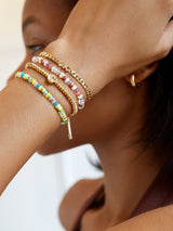BaubleBar Green - 
    Semi-precious stretch bracelet
  

