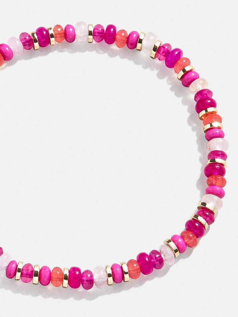 BaubleBar Hot Pink - 
    Semi-precious stretch bracelet
  
