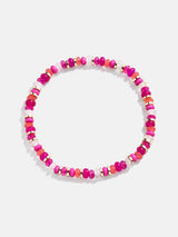 BaubleBar Hot Pink - 
    Semi-precious stretch bracelet
  
